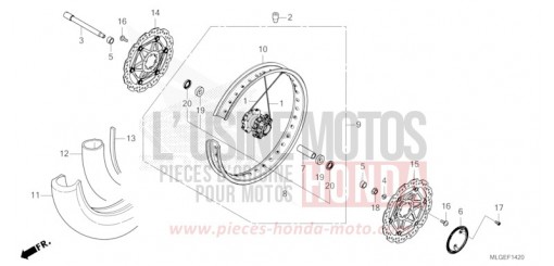 VORDERRAD (1) CRF1100DP de 2023